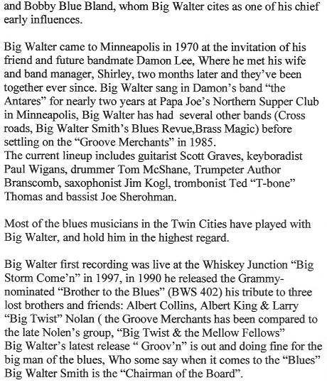 Big Walter Smith and the Groove Merchants
